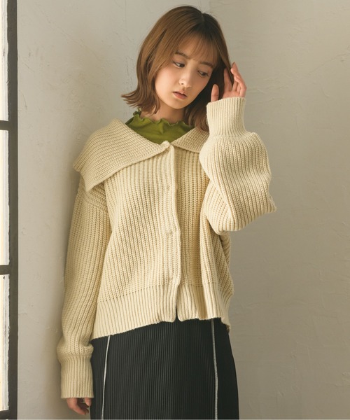RETRO GIRL(レトロガール)の「シアーHNカットソー(Tシャツ/カットソー・レディース・ブルー/オフホワイト/グリーン/イエロー/ブラック/ダークグレー・FREE)」の16枚目の写真