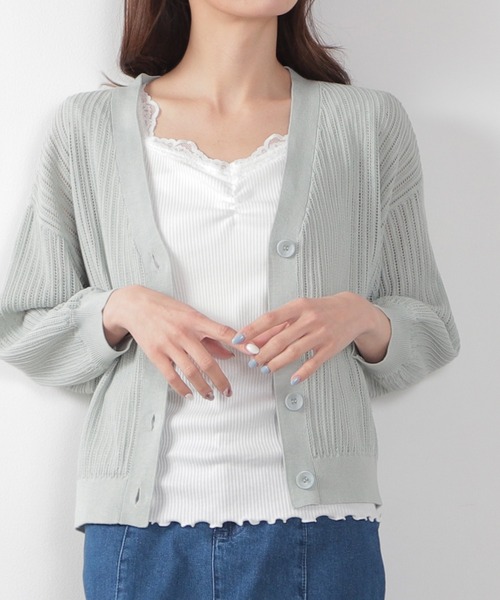 Honeys（ハニーズ）の「レース使いタンク（タンクトップ・レディース・ホワイト/ベージュ/ミント/ブラック/ピンク/モカ/オレンジ系その他・LL/S/L/M）」の2枚目の写真