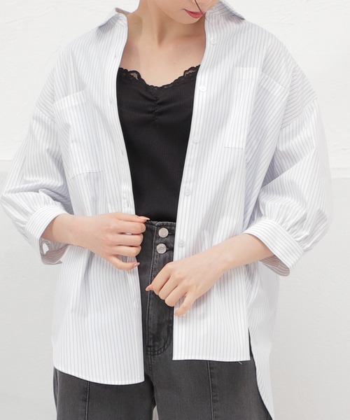 Honeys（ハニーズ）の「レース使いタンク（タンクトップ・レディース・ホワイト/ベージュ/ミント/ブラック/ピンク/モカ/オレンジ系その他・LL/S/L/M）」の3枚目の写真