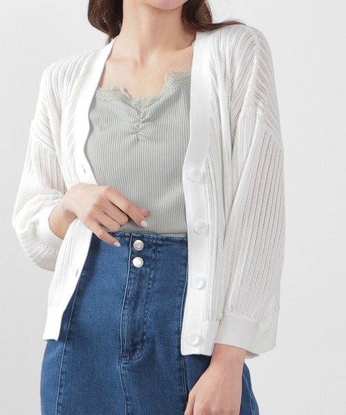 Honeys（ハニーズ）の「レース使いタンク（タンクトップ・レディース・ホワイト/ベージュ/ミント/ブラック/ピンク/モカ/オレンジ系その他・LL/S/L/M）」の21枚目の写真