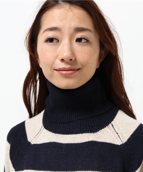 OUTLET（アウトレット）の「【who's who Chico】タートルニット（ニット/セーター・レディース・グリーン系その他/ブルー系その他・FREE）」の6枚目の写真