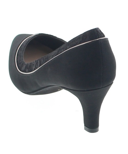 JELLY BEANS（ジェリービーンズ）の「レースコンビパンプス<ふわさら>(204-52776)JELLY BEANS(ジェリービーンズ)（パンプス・レディース・ライトグレー/ブラック/ラベンダー/ワイン・23/24/25/22/25.5/22.5/24.5/23.5/21.5）」の10枚目の写真