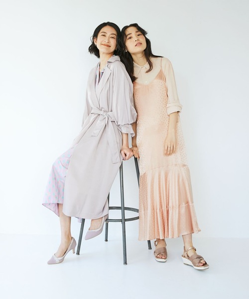 JELLY BEANS（ジェリービーンズ）の「レースコンビパンプス<ふわさら>(204-52776)JELLY BEANS(ジェリービーンズ)（パンプス・レディース・ライトグレー/ブラック/ラベンダー/ワイン・23/24/25/22/25.5/22.5/24.5/23.5/21.5）」の22枚目の写真