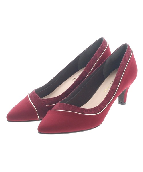 JELLY BEANS（ジェリービーンズ）の「レースコンビパンプス<ふわさら>(204-52776)JELLY BEANS(ジェリービーンズ)（パンプス・レディース・ライトグレー/ブラック/ラベンダー/ワイン・23/24/25/22/25.5/22.5/24.5/23.5/21.5）」の16枚目の写真