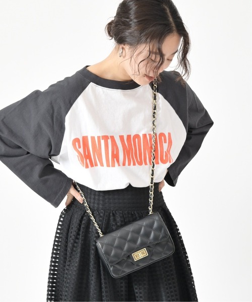 U by SPICK&SPAN(ユーバイスピックアンドスパン)の「ラグランBIGロンTEE◆(Tシャツ/カットソー・レディース・チャコールグレー/ボルドー・FREE)」の21枚目の写真