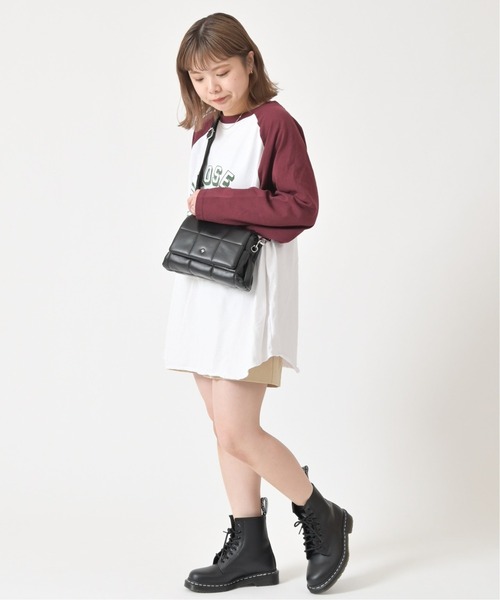 U by SPICK&SPAN(ユーバイスピックアンドスパン)の「ラグランBIGロンTEE◆(Tシャツ/カットソー・レディース・チャコールグレー/ボルドー・FREE)」の9枚目の写真