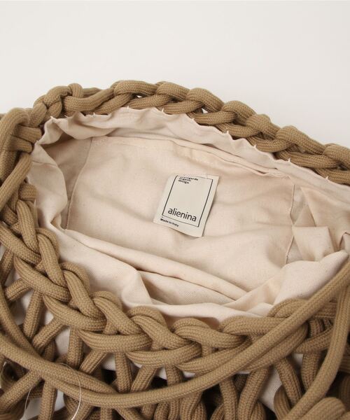 ALIENINA(アリエニーナ)の「【ALIENINA/アリエニーナ】ショルダーバッグ ハンドメイド コットンロープ(ショルダーバッグ・レディース・ホワイト/ブラック/グレー/ライトブラウン/ミント・FREE)」の12枚目の写真