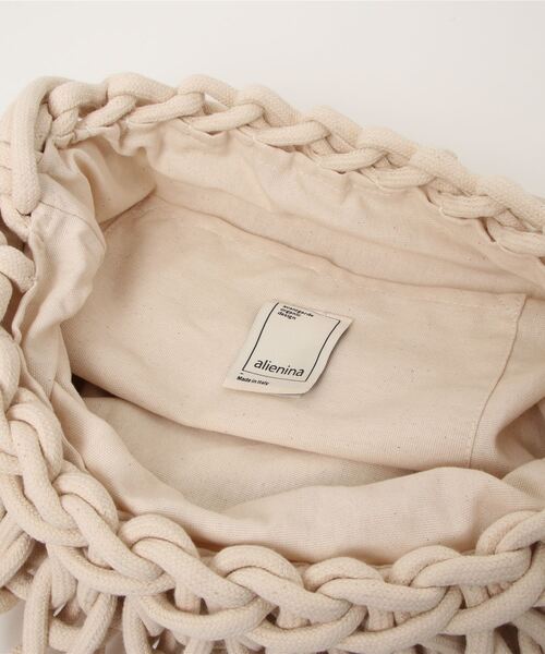 ALIENINA(アリエニーナ)の「【ALIENINA/アリエニーナ】ショルダーバッグ ハンドメイド コットンロープ(ショルダーバッグ・レディース・ホワイト/ブラック/グレー/ライトブラウン/ミント・FREE)」の10枚目の写真