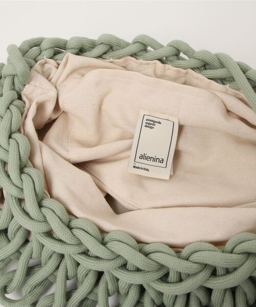 ALIENINA(アリエニーナ)の「【ALIENINA/アリエニーナ】ショルダーバッグ ハンドメイド コットンロープ(ショルダーバッグ・レディース・ホワイト/ブラック/グレー/ライトブラウン/ミント・FREE)」の7枚目の写真
