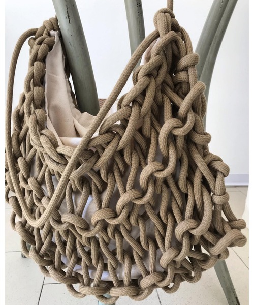 ALIENINA(アリエニーナ)の「【ALIENINA/アリエニーナ】ショルダーバッグ ハンドメイド コットンロープ(ショルダーバッグ・レディース・ホワイト/ブラック/グレー/ライトブラウン/ミント・FREE)」の20枚目の写真