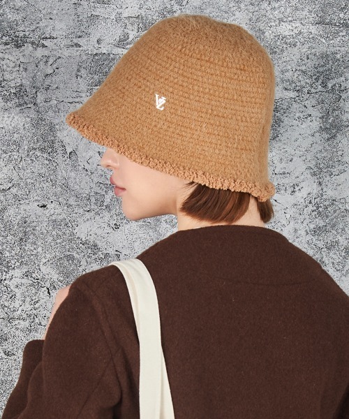 VARZAR(バザール)の「【VARZAR】VZ STUD WOOL BUCKET HAT / バザール VZ スタッズ ウール バケットハット(ハット・レディース・ブラック/ベージュ/グレー/ピンク・FREE)」の22枚目の写真