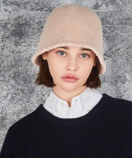 VARZAR(バザール)の「【VARZAR】VZ STUD WOOL BUCKET HAT / バザール VZ スタッズ ウール バケットハット(ハット・レディース・ブラック/ベージュ/グレー/ピンク・FREE)」の13枚目の写真