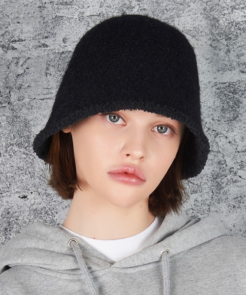 VARZAR(バザール)の「【VARZAR】VZ STUD WOOL BUCKET HAT / バザール VZ スタッズ ウール バケットハット(ハット・レディース・ブラック/ベージュ/グレー/ピンク・FREE)」の20枚目の写真