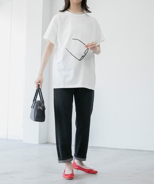 BONLECILL(ボンルシール)の「【2枚入り】【PBPオーガニックコットン】半袖 2PACK Tシャツ<サステナブル>(Tシャツ/カットソー・レディース・オフホワイト/ホワイト×ブラック/ブラック系/ホワイト系その他/ブラック系2・M/L)」の18枚目の写真