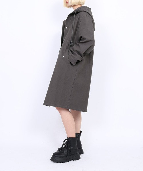 PUNYUS（プニュズ）の「モッズコート（モッズコート・レディース・スミクロ/グリーン系その他/カーキ/ベージュ/パープル/ブルー・1/2/3/4）」の7枚目の写真