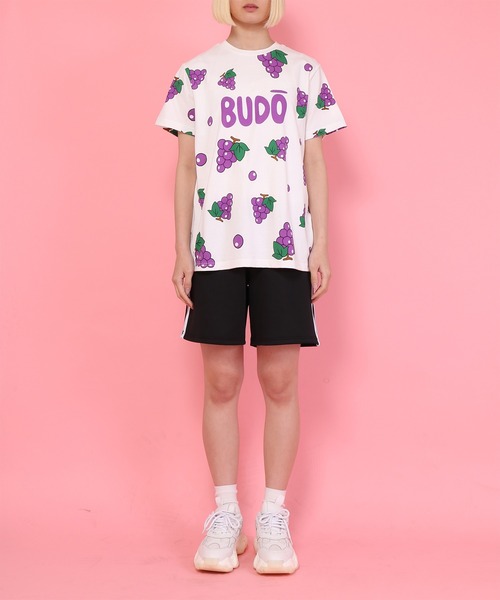 PUNYUS（プニュズ）の「フード総柄Ｔシャツ（Tシャツ/カットソー・レディース・パープル/ピンク・1/2/4/3）」の15枚目の写真