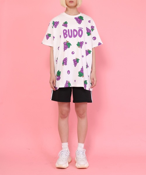 PUNYUS（プニュズ）の「フード総柄Ｔシャツ（Tシャツ/カットソー・レディース・パープル/ピンク・1/2/4/3）」の17枚目の写真