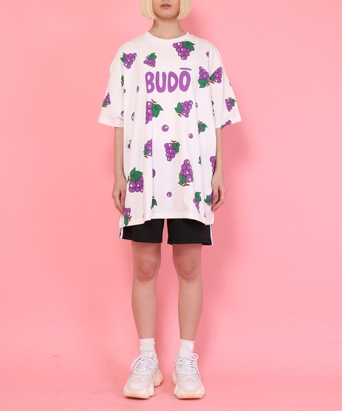 PUNYUS（プニュズ）の「フード総柄Ｔシャツ（Tシャツ/カットソー・レディース・パープル/ピンク・1/2/4/3）」の18枚目の写真