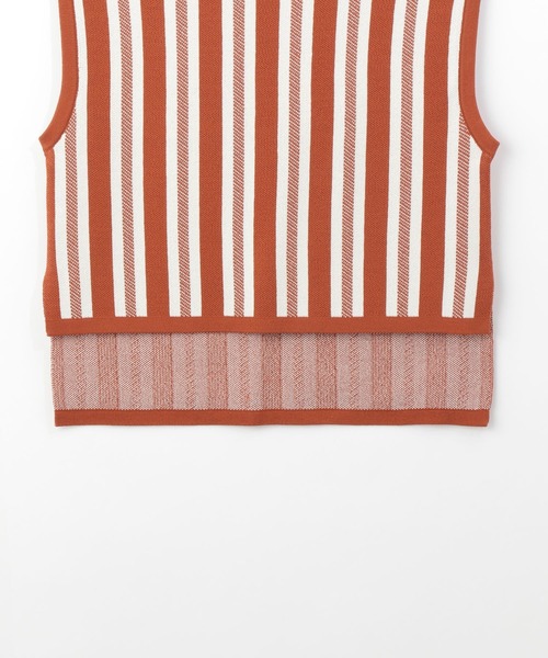 LOWRYS FARM（ローリーズファーム）の「ニットＪＱベスト　271068（ベスト・キッズ・ブラウン/ピンク・110cm/120cm/130cm/140cm/150cm）」の5枚目の写真