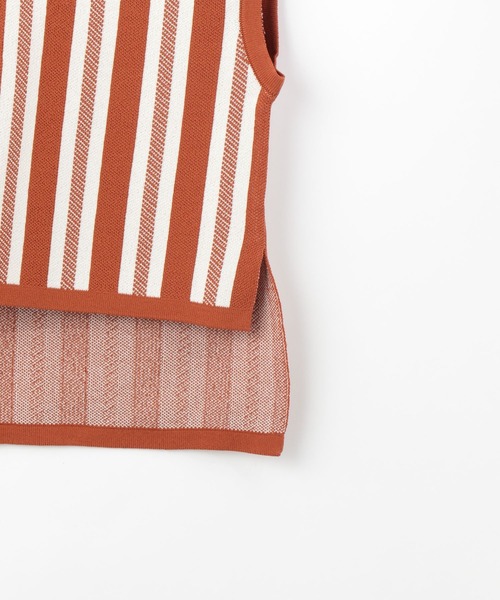 LOWRYS FARM（ローリーズファーム）の「ニットＪＱベスト　271068（ベスト・キッズ・ブラウン/ピンク・110cm/120cm/130cm/140cm/150cm）」の6枚目の写真