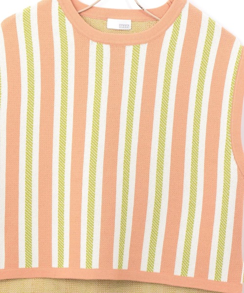 LOWRYS FARM（ローリーズファーム）の「ニットＪＱベスト　271068（ベスト・キッズ・ブラウン/ピンク・110cm/120cm/130cm/140cm/150cm）」の10枚目の写真