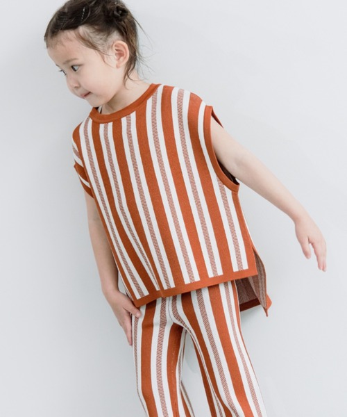 LOWRYS FARM（ローリーズファーム）の「ニットＪＱベスト　271068（ベスト・キッズ・ブラウン/ピンク・110cm/120cm/130cm/140cm/150cm）」の12枚目の写真