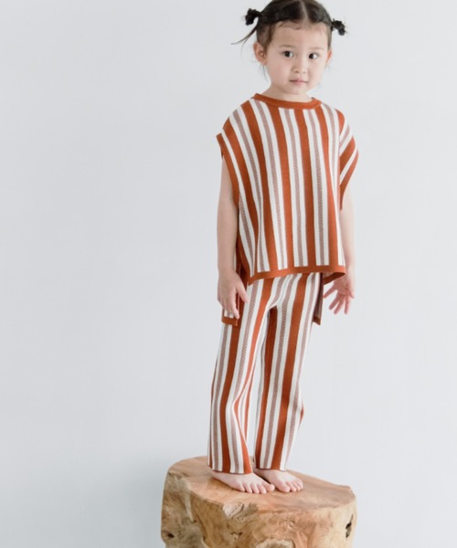 LOWRYS FARM（ローリーズファーム）の「ニットＪＱベスト　271068（ベスト・キッズ・ブラウン/ピンク・110cm/120cm/130cm/140cm/150cm）」の13枚目の写真