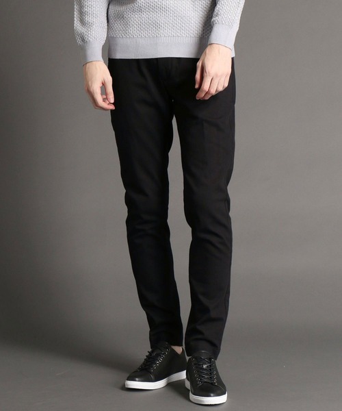 MONSIEUR NICOLE（ムッシュニコル）の「スノーデニム テーパードパンツ（デニムパンツ・メンズ・ライトグレー/ブラック/ベージュ/ネイビー/サックスブルー・MEDIUM/LARGE/X-LARGE/SMALL）」の2枚目の写真