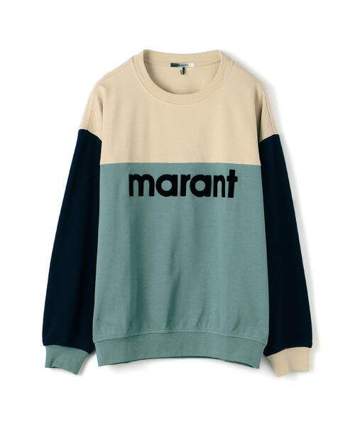 ISABEL MARANT(イザベルマラン)の「ISABEL MARANT AFTONE コットン ロゴスエットプルオーバー(スウェット・メンズ・グリーン系その他2・M)」の1枚目の写真
