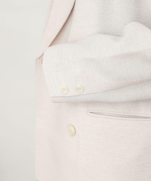 SENSE OF PLACE by URBAN RESEARCH(センスオブプレイスバイアーバンリサーチ)の「2WAYリネンライクジャケット(その他アウター・レディース・ベージュ/アイボリー・ONE)」の16枚目の写真