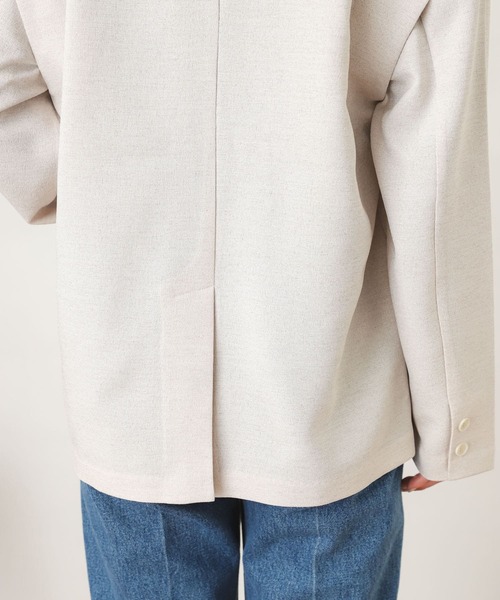 SENSE OF PLACE by URBAN RESEARCH(センスオブプレイスバイアーバンリサーチ)の「2WAYリネンライクジャケット(その他アウター・レディース・ベージュ/アイボリー・ONE)」の19枚目の写真