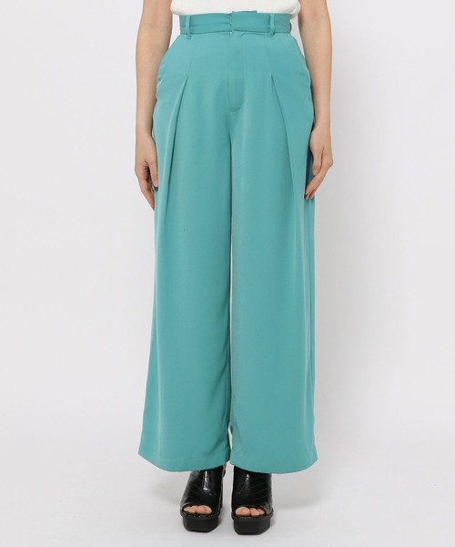 PAGEBOY（ページボーイ）の「CORE / ワイドタックカラーパンツ（スラックス・レディース・ピンク/ブルー系その他3・SMALL/MEDIUM）」の11枚目の写真