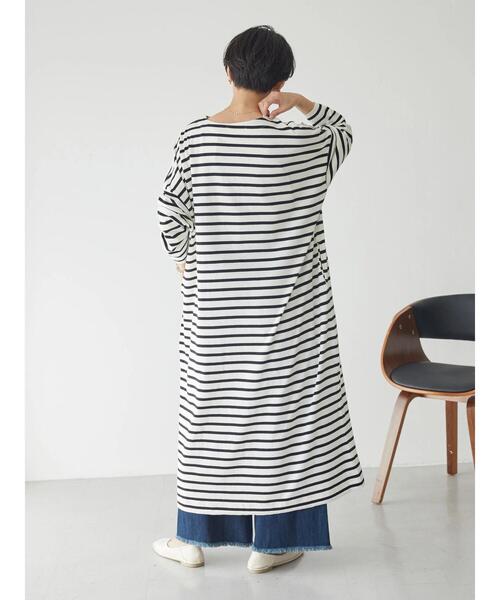 AMERICAN HOLIC（アメリカンホリック）の「ボーダーフレアカットワンピース（ワンピース・レディース・ネイビー/ベージュ/グリーン/アイボリー・M/L）」の18枚目の写真