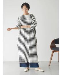 AMERICAN HOLIC | ボーダーフレアカットワンピース(ワンピース)