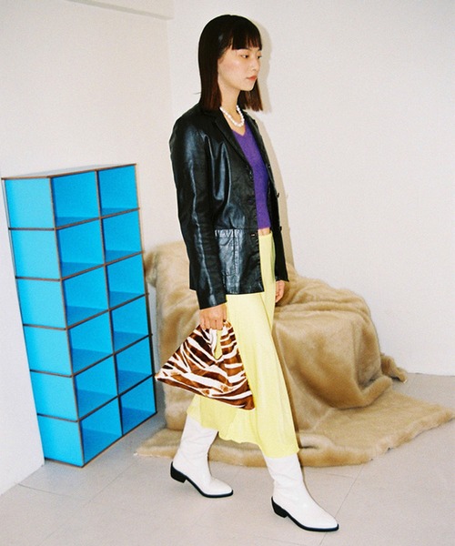 Bonjour Girl（ボンジュールガール）の「【Planforotherday/プラン・フォー・アザーデイ】Croissant mini tote bag クロワッサンミニトートバッグ（ハンドバッグ・レディース・ゼブラ・FREE）」の4枚目の写真