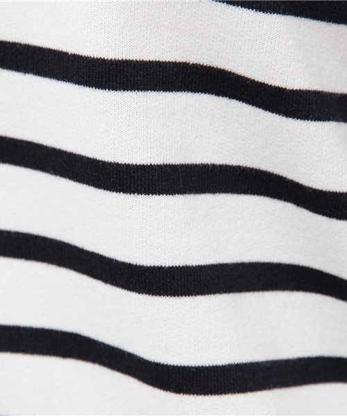 one after another NICE CLAUP（ワンアフターアナザーナイスクラップ）の「【ナイスクラップ】リボンボーダーT（Tシャツ/カットソー・レディース・オフホワイト/レッド/ネイビー・FREE）」の6枚目の写真