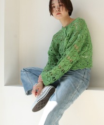 notch. | 透かし編み2WAYカーディガン(カーディガン/ボレロ)