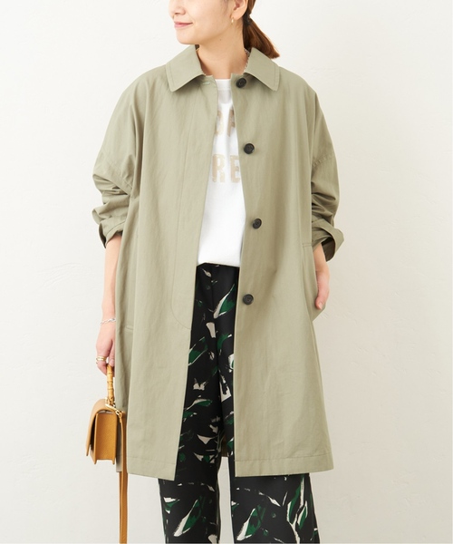 ジャーナルスタンダード　ハイカウントワイドステンカラーコート　ネイビー JOURNAL STANDARD（ジャーナルスタンダード）の「《追加2》ハイ