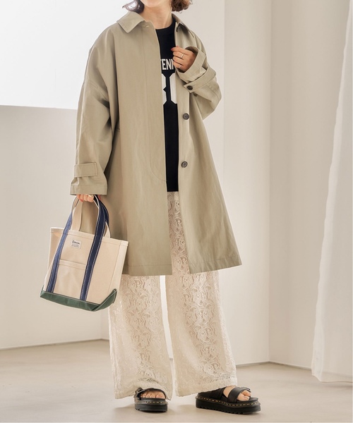 セール】□□□《追加》ハイカウントワイドステンカラーコート