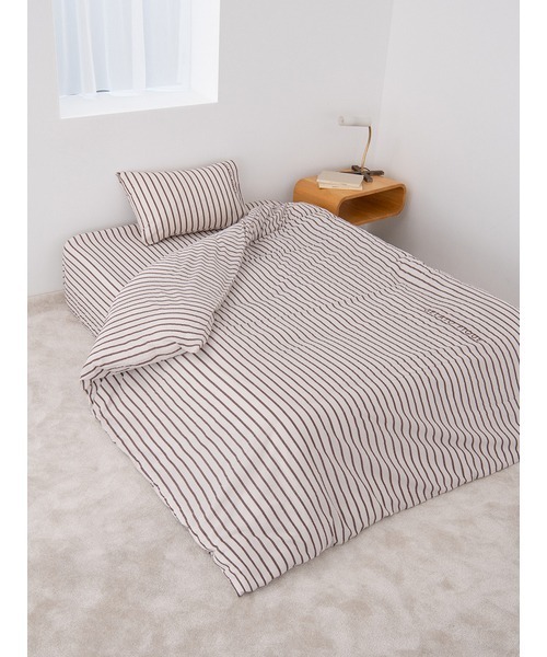 gelato pique Sleepストライプ柄サッカー寝具3点 gelato pique Sleep（ジェラートピケスリープ）の「【Sleep