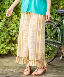 チャイハネ | 【チャイハネ】南インド織りストラナフリンジワイドパンツ(その他パンツ)