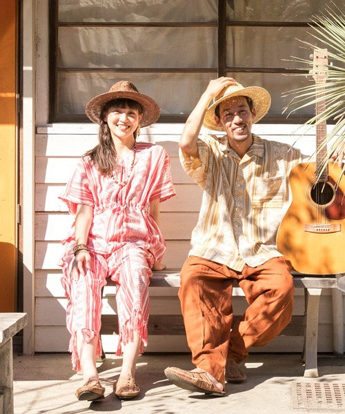 チャイハネ(チャイハネ)の「【チャイハネ】南インド織りストラナフリンジワイドパンツ(その他パンツ・レディース・ブラック/レッド/イエロー・FREE)」の18枚目の写真