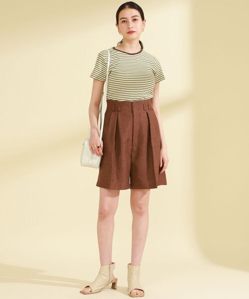 Ray BEAMS（レイビームス）の「Ray BEAMS / マルチ ボーダー リブ Tシャツ（Tシャツ/カットソー・レディース・ホワイト/ピンク/ミント・ONE SIZE）」の18枚目の写真