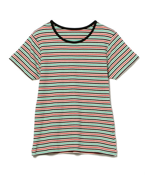 Ray BEAMS（レイビームス）の「Ray BEAMS / マルチ ボーダー リブ Tシャツ（Tシャツ/カットソー・レディース・ホワイト/ピンク/ミント・ONE SIZE）」の14枚目の写真