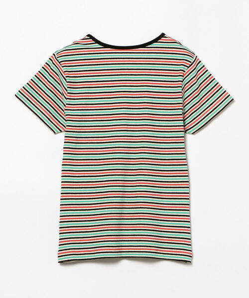 Ray BEAMS（レイビームス）の「Ray BEAMS / マルチ ボーダー リブ Tシャツ（Tシャツ/カットソー・レディース・ホワイト/ピンク/ミント・ONE SIZE）」の10枚目の写真
