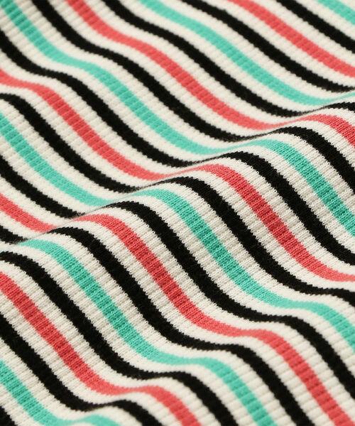 Ray BEAMS（レイビームス）の「Ray BEAMS / マルチ ボーダー リブ Tシャツ（Tシャツ/カットソー・レディース・ホワイト/ピンク/ミント・ONE SIZE）」の9枚目の写真