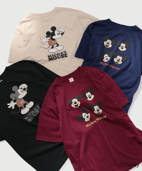 セール Disney ミッキーマウスプリント半袖tシャツ ディズニー Disney Tシャツ カットソー Disney ディズニー のファッション通販 Zozotown