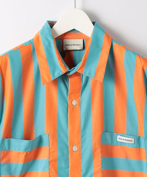 Drole De Monsieur(ドロール ド ムッシュ)の「<DROLE DE MONSIEUR> STRIPE SHORT SLEEVE SHIRT/シャツ(シャツ/ブラウス・メンズ・オレンジ・S)」の5枚目の写真