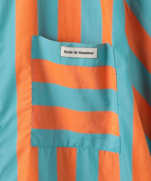 Drole De Monsieur(ドロール ド ムッシュ)の「<DROLE DE MONSIEUR> STRIPE SHORT SLEEVE SHIRT/シャツ(シャツ/ブラウス・メンズ・オレンジ・S)」の8枚目の写真