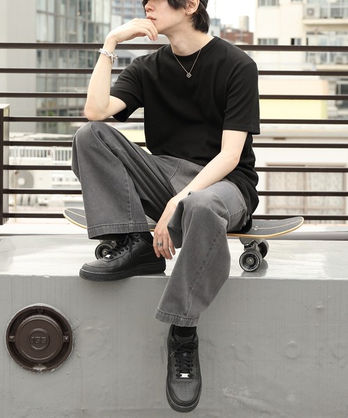 ８(eight)（エイト）の「ワッフルロング丈Ｔシャツ（Tシャツ/カットソー・メンズ・ホワイト/ブラック/グレー・X-LARGE/LARGE/MEDIUM）」の16枚目の写真